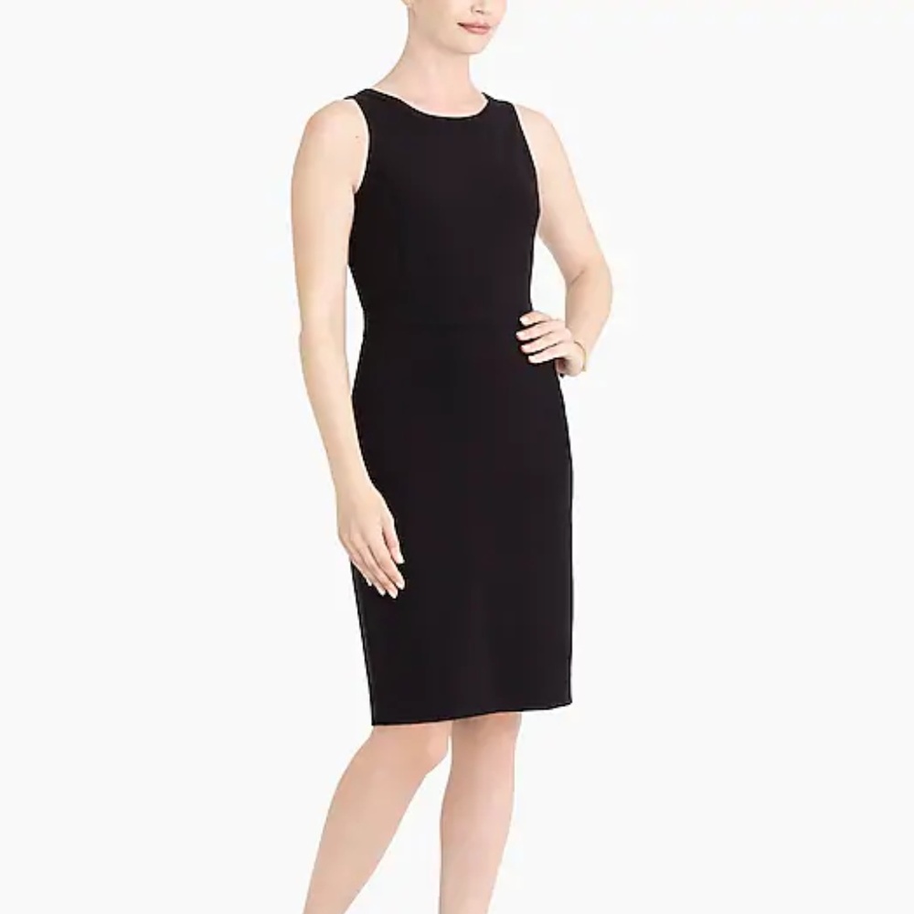 *NWT* J. Crew Black Sheath Dress - Petite 6